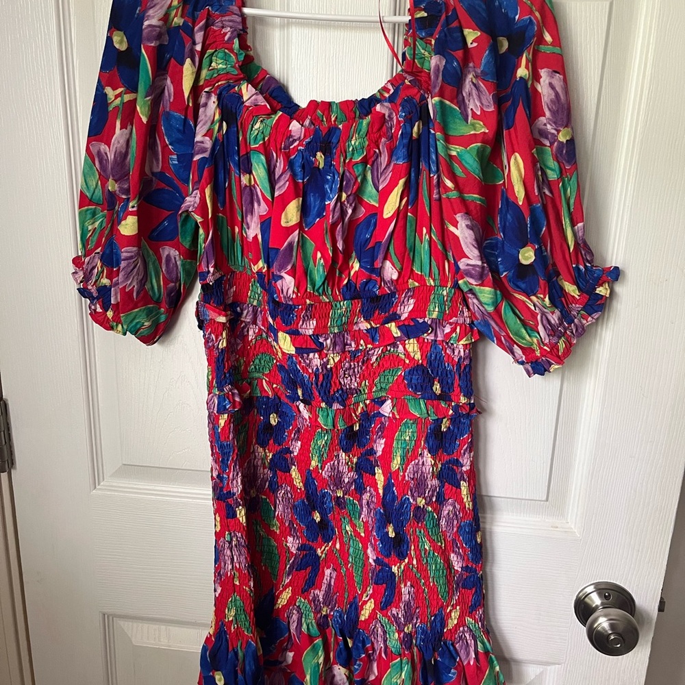 Floral Multicolor Dress skies are blue